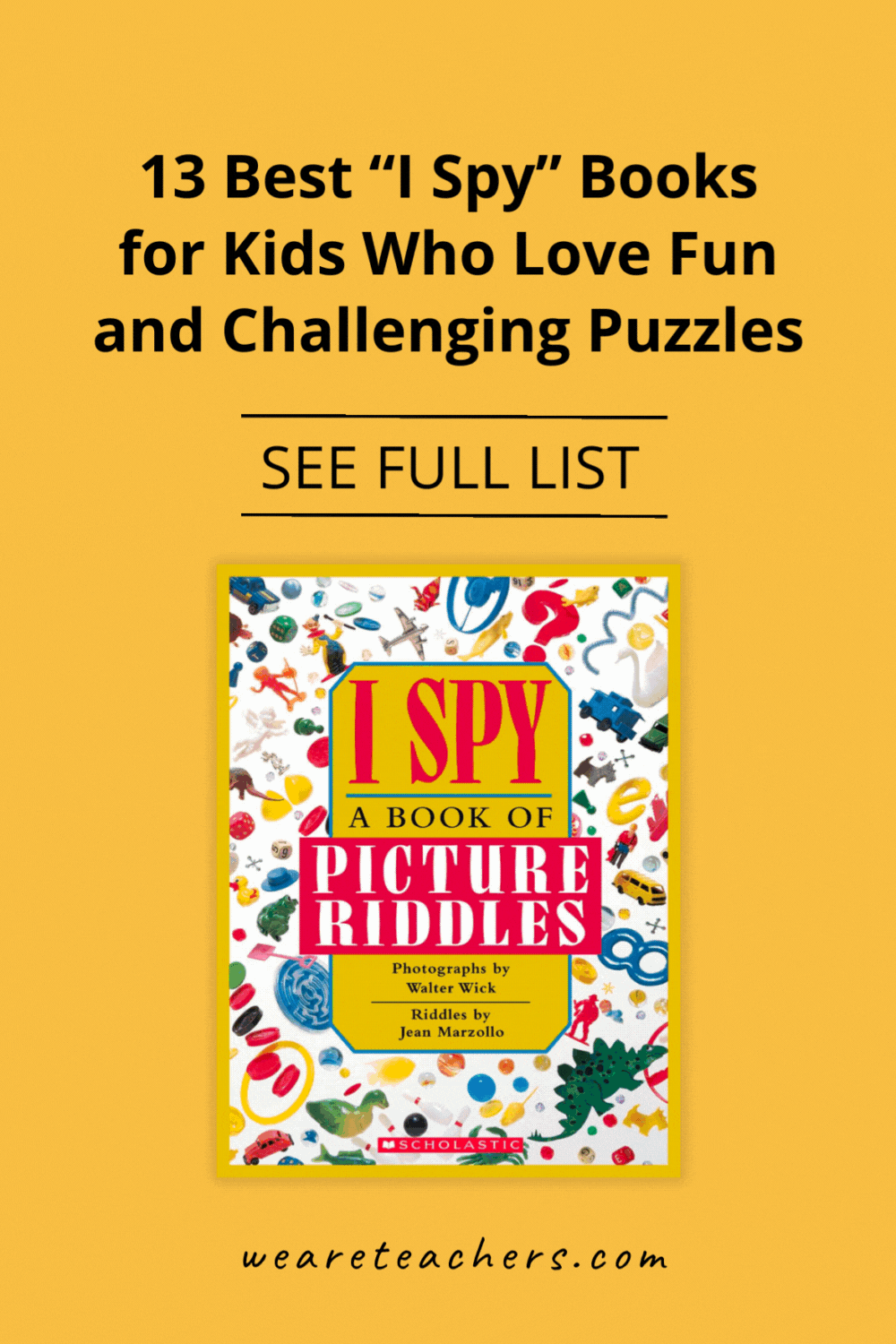 I-Spy Start searching with some of our favorite picks of the best I Spy books, sure to deliver tons of nostalgia!