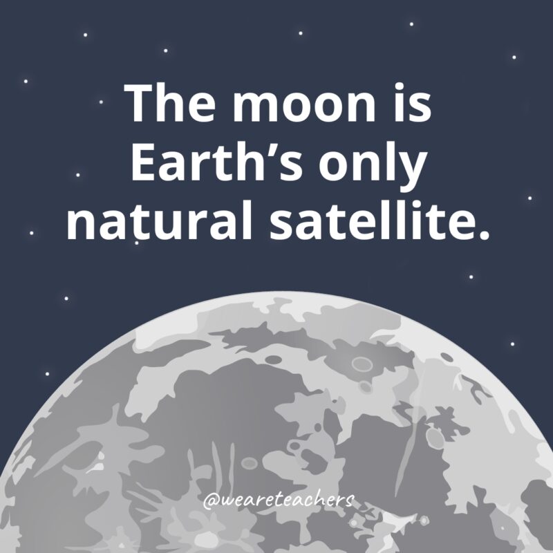 The moon is Earth’s only natural satellite. The moon is Earth’s only natural satellite.