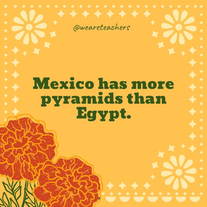 Mexico has more pyramids than Egypt. Mexico has more pyramids than Egypt.