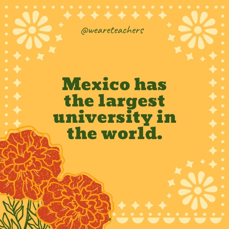 Mexico has the largest university in the world.