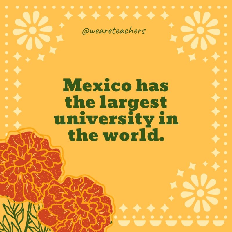 Mexico has the largest university in the world. Mexico has the largest university in the world.