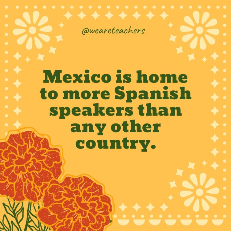 Mexico is home to more Spanish speakers than any other country. Mexico is home to more Spanish speakers than any other country.