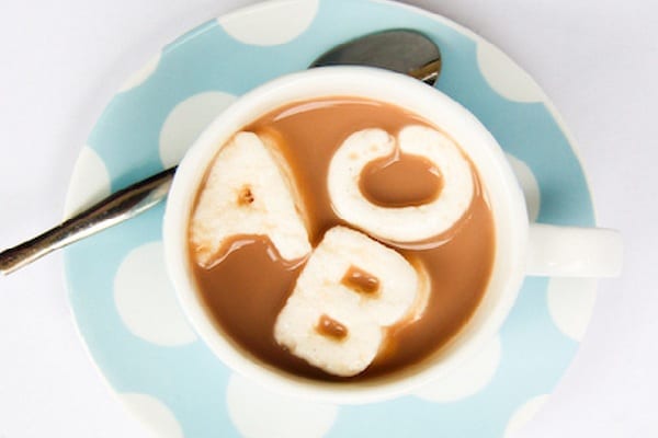 5-_marshmallow_abc_by_raspberri_cupcakes Alphabet marshmallow letters float in a cup of hot cocoa as an example of alphabet activities
