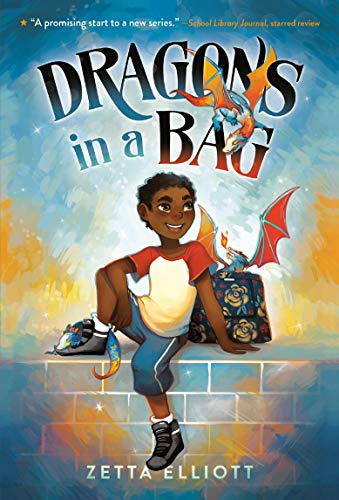 The book cover for 'Dragons in the Bag' by Zetta Elliott