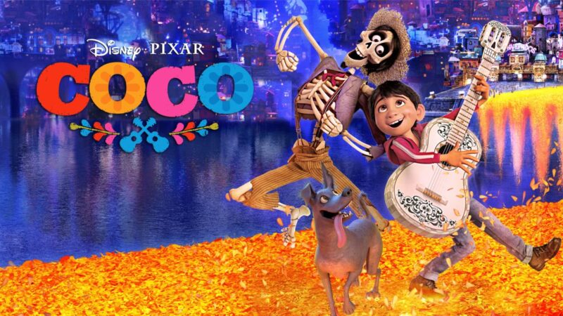 coco movie poster for coco movie for hispanic heritage month activity