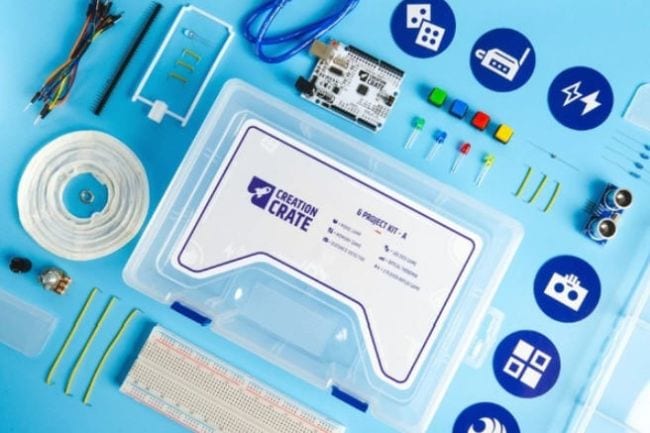 Educational Subscription Boxes Creation Crate Creation Crate electrical subscription box with fuses, wires, and more