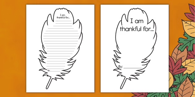 giving-thanks-turkey-feather-twinkl turkey feather writing activity from Twinkl free fall printables