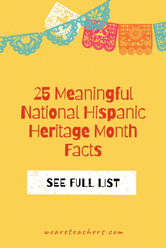 Hispanic Heritage Month starts in mid-September. Use these fun facts to learn more about this important month.