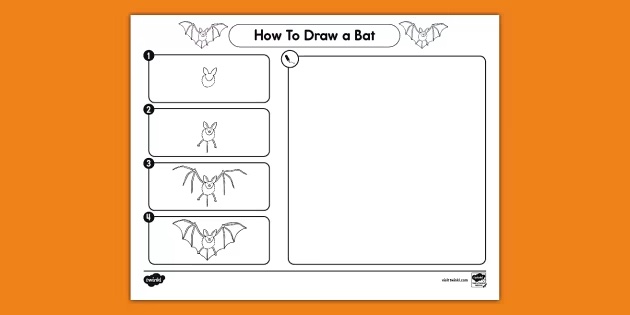 how-to-draw-a-bat-us-twinkl how to draw a bat printable from Twinkl