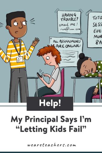 Help! My Principal Says I’m “Letting Kids Fail” This week on Ask We Are Teachers, we cover whether a teacher is letting kids fail, nicknames, and quitting on the first day.