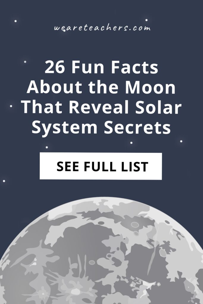 Moon-Facts The moon is a magnificent object in the night sky. Here are some marvelous facts about the moon to share in the classroom.