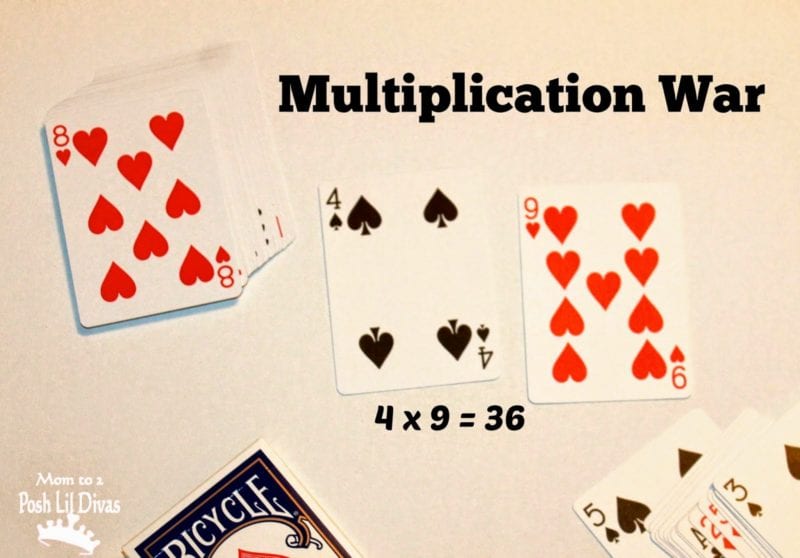 Multiplication War Mom to 2 Posh Lil Divas multiplication-war