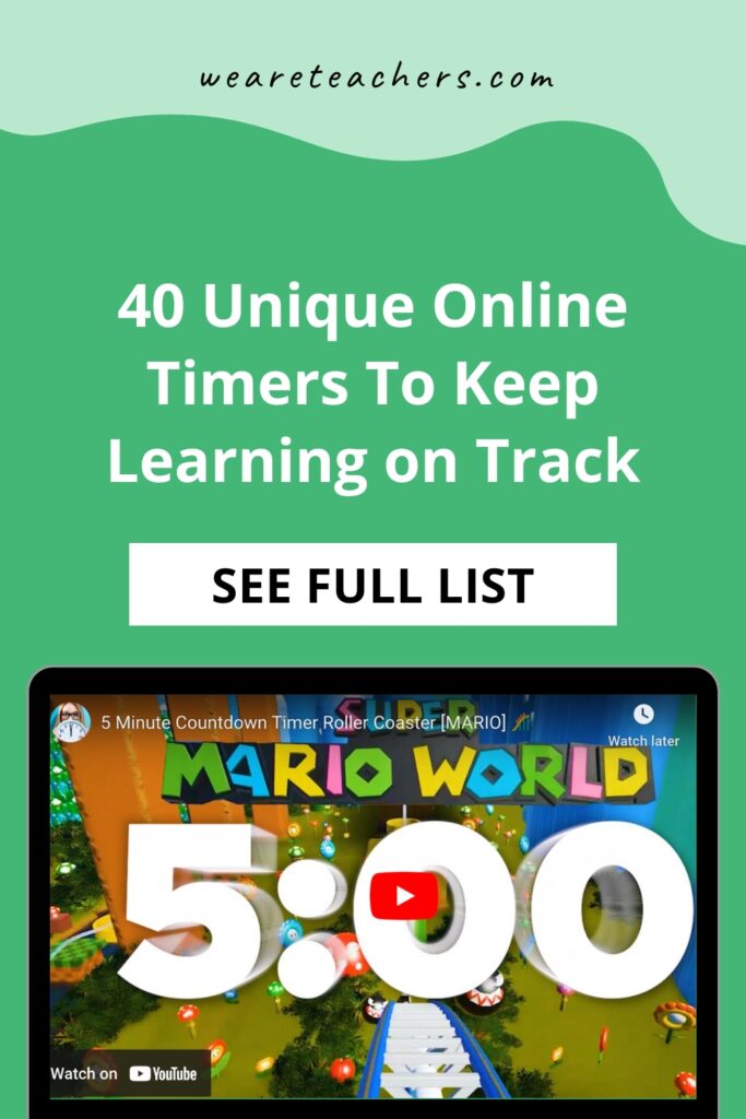 Online-Timers-1 Need a way to tell students they have 5, 10, or 15 minutes? Check out our favorite online timers for the classroom. So cute!
