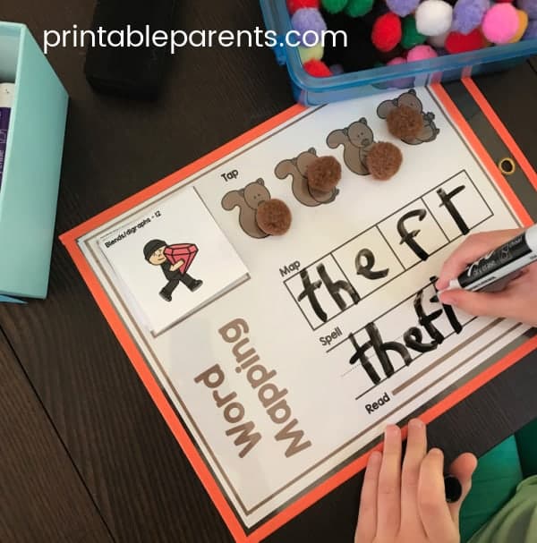 Phoneme Grapheme Mapping for a Regular Word Example of a phoneme grapheme mapping activity for the word theft to promote orthographic mapping of a phonetically regular word
