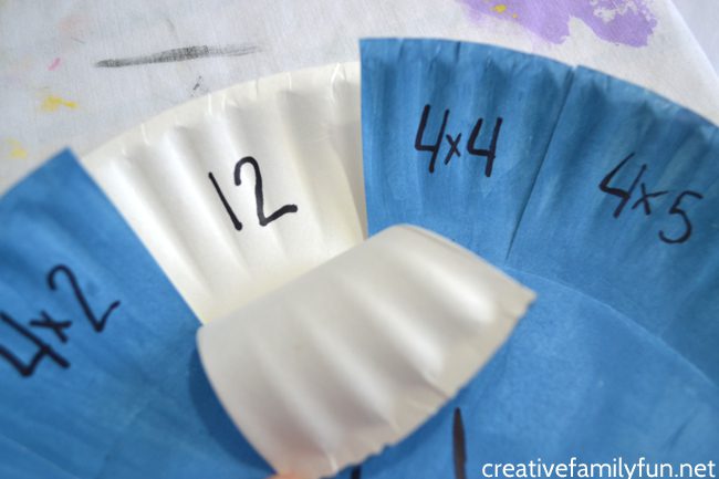 paper-plate-multiplication A multiplication game made with two paper plates
