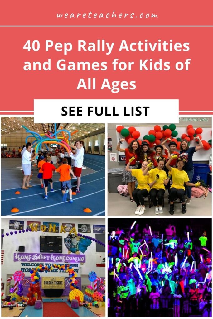 Pep-Rally Rally your students by including these 40 pep rally games and activities for all ages and abilities in your next pep rally!