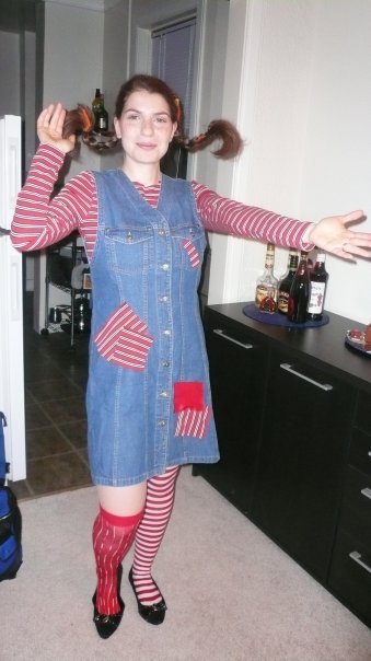 Pippi Long Stocking book character costume