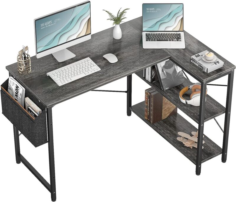 Homieasy Desk Homieasy small L shaped workstation for classroom