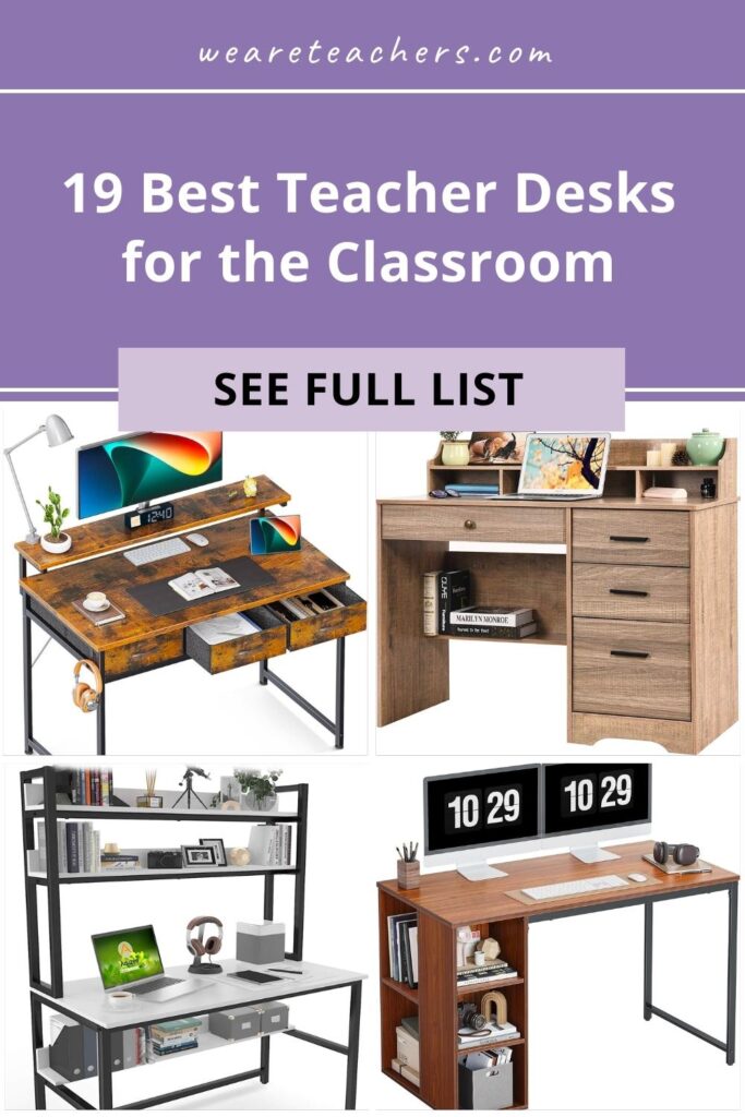 Teacher-Desks Looking for a new teacher desk? We've put together this list of classroom desks to suit any style or room size.