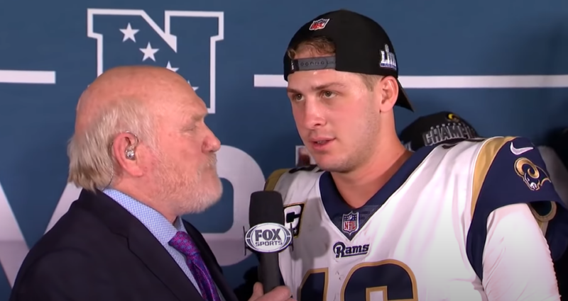 Famous People with ADHD Terry Bradshaw interviewing NFL player