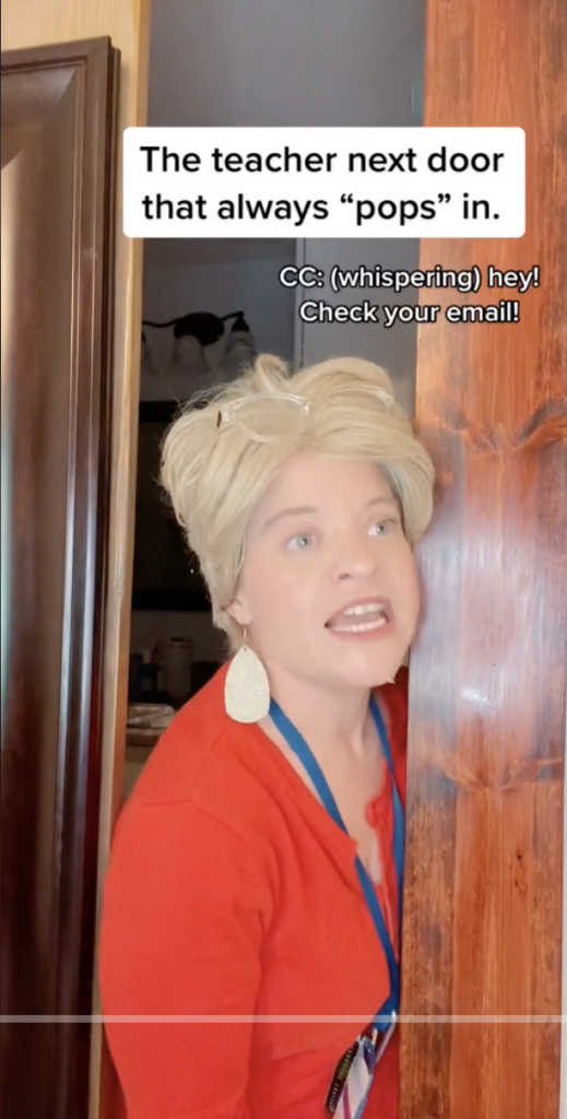 That Teacher Always Popping In Your Class? This is Her.