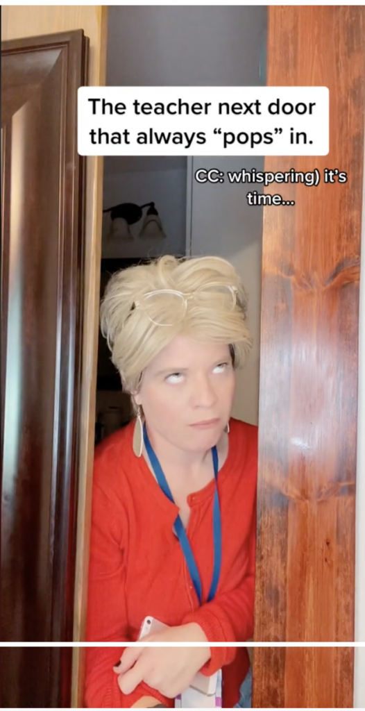 That Teacher Always Popping In Your Class? This is Her.